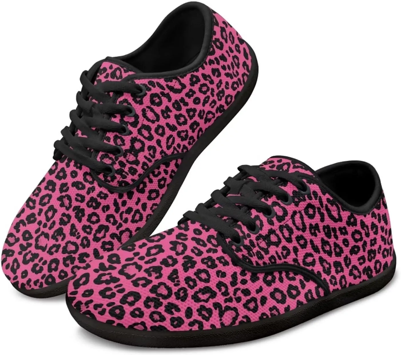 Womens Sneakers Lace up Barefoot Shoes Wide Toe Minimalist Cross Training Shoes Mesh Walking Sneakers
