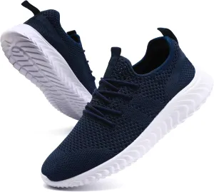 Womens Tennis Shoes Running Shoes - Gym Sneakers Shoes Walking Workout Shoes Non Slip Walking Athletic Slip On Lightweight Breathable Shoes