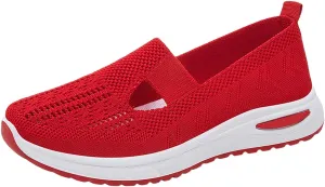 Women's Woven Orthopedic Breathable Soft Shoes Womens Running Shoes Wide Feet Men's Casual Dress Shoes Slip On Sneakers Platform Tennis Shoe Loafers Casual Slip On